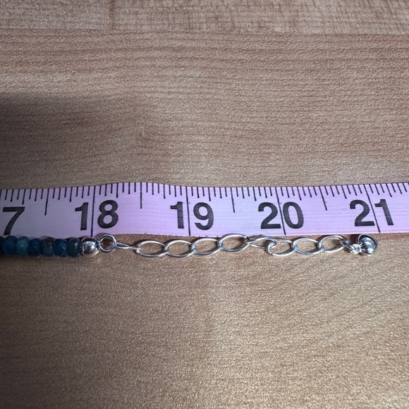 Blue apatite diamond shaped beaded necklace by Jay King - Picture 7 of 8